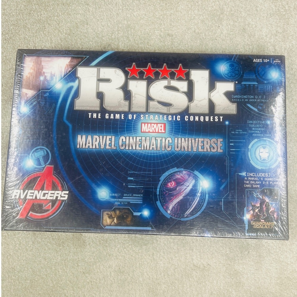 USAopoly Risk Marvel Cinematic Universe Board Game New Sealed Avengers Edition